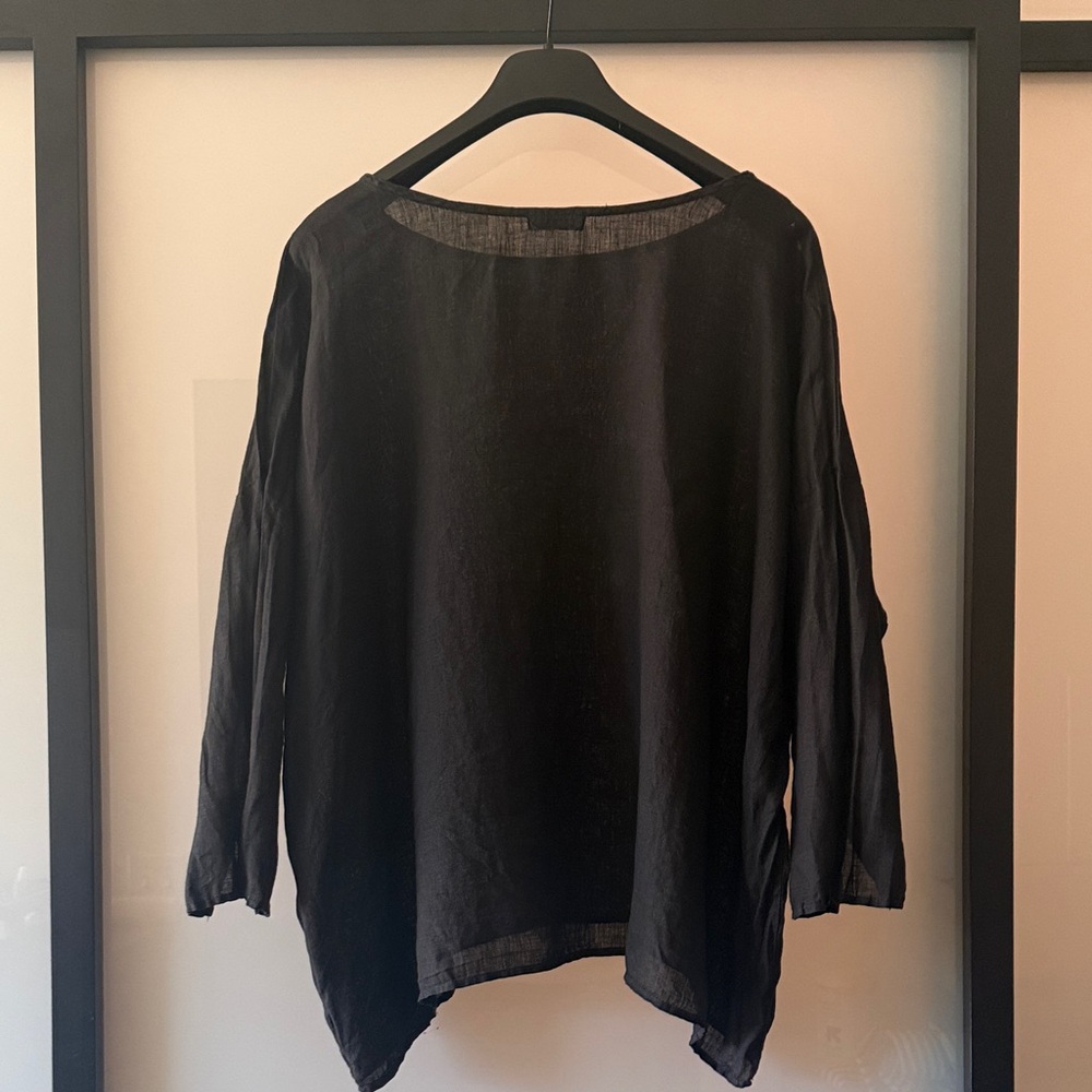 CP Shades Black Relaxed Boatneck Tunic - Picture 2 of 5